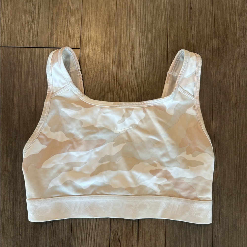 White camo Nike sports bra size small